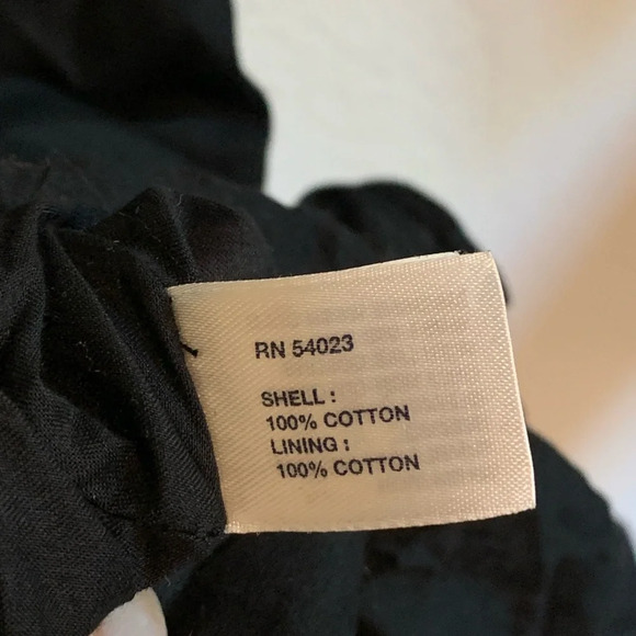 100% COTTON Gap Ruffled Dress Black Sz 8 | midi | feminine | little black dress - Picture 8 of 8